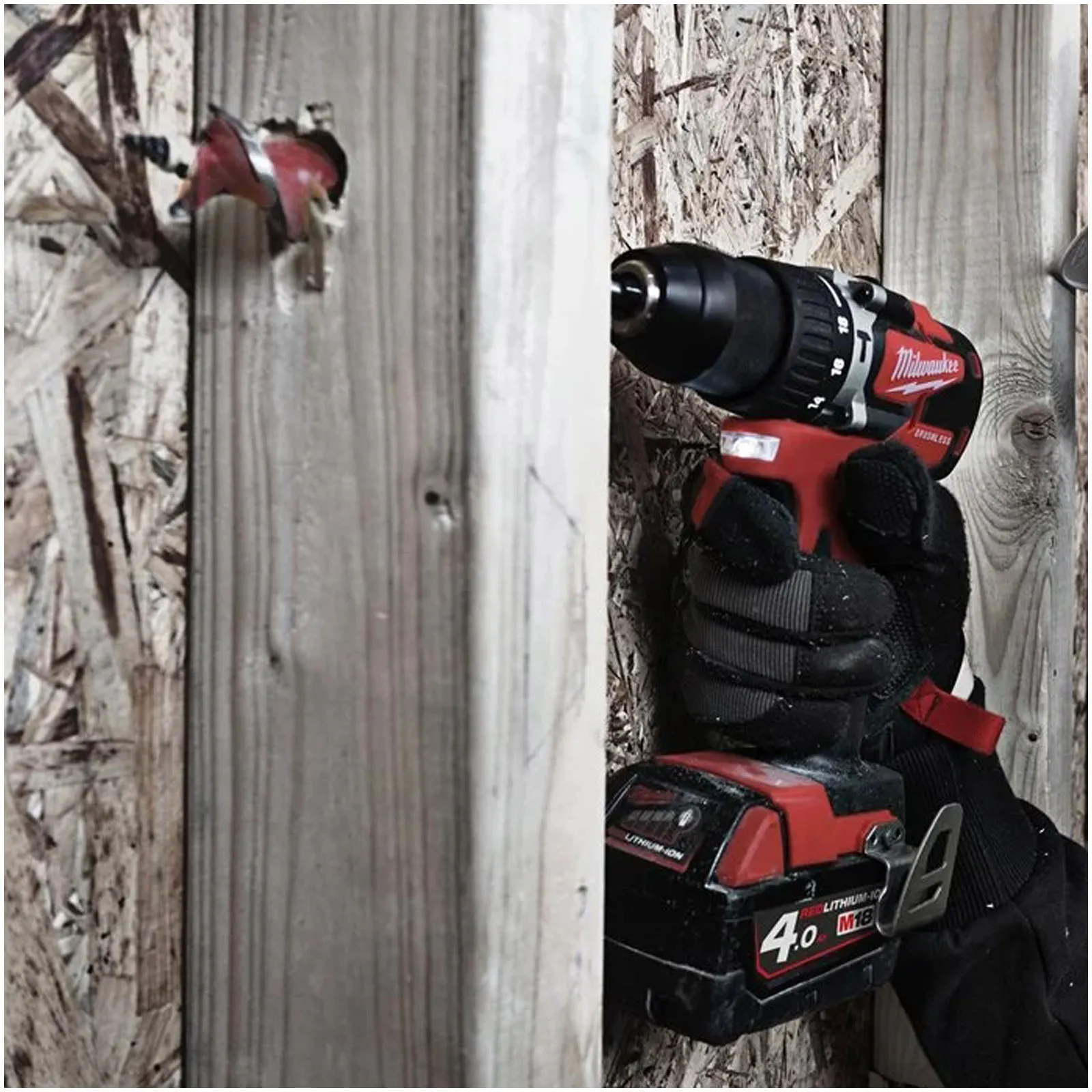 Trapano Avvitatore con Percussione a Batteria 18V MILWAUKEE Coppia 60Nm Mandrino 13mm Kit M18 CBLPD-203 - immagine 9