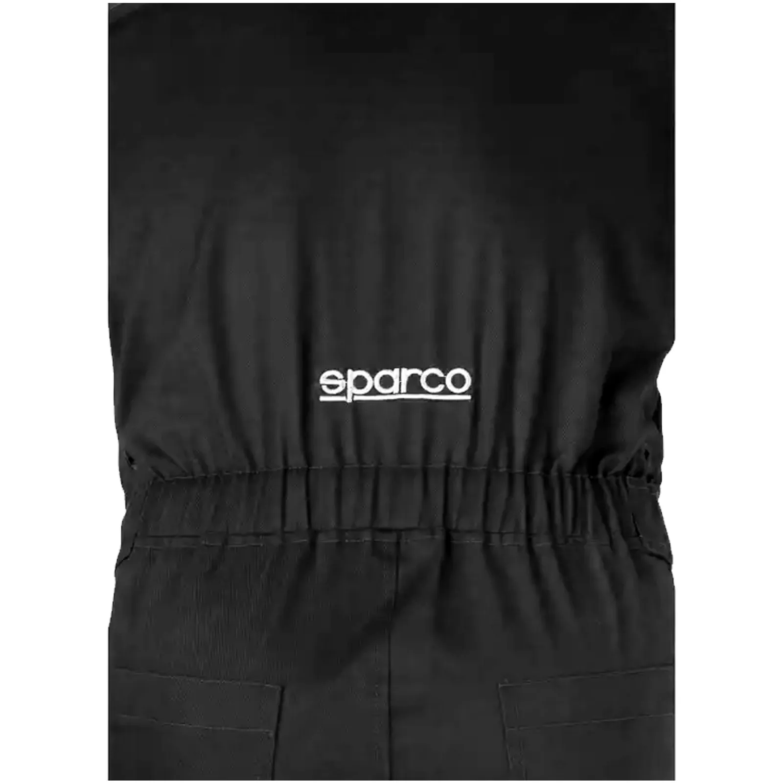 Tuta da Lavoro per Meccanico SPARCO Multitasche da Uomo Donna con Zip e Ricami colore NERO modello MS-4 - immagine 2