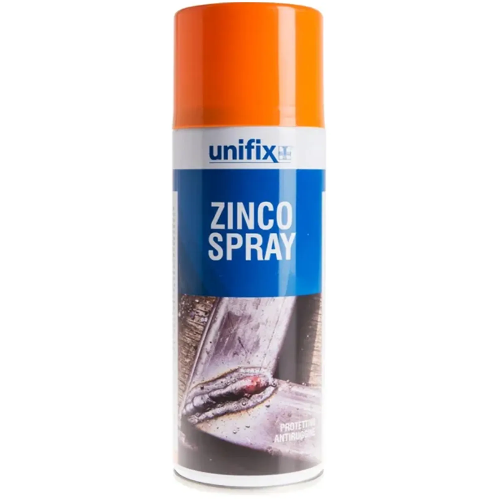 Zinco Spray Protettivo Antiruggine Zinco-Alluminio UNIFIX Zincante per Metalli in Bomboletta da 400ml