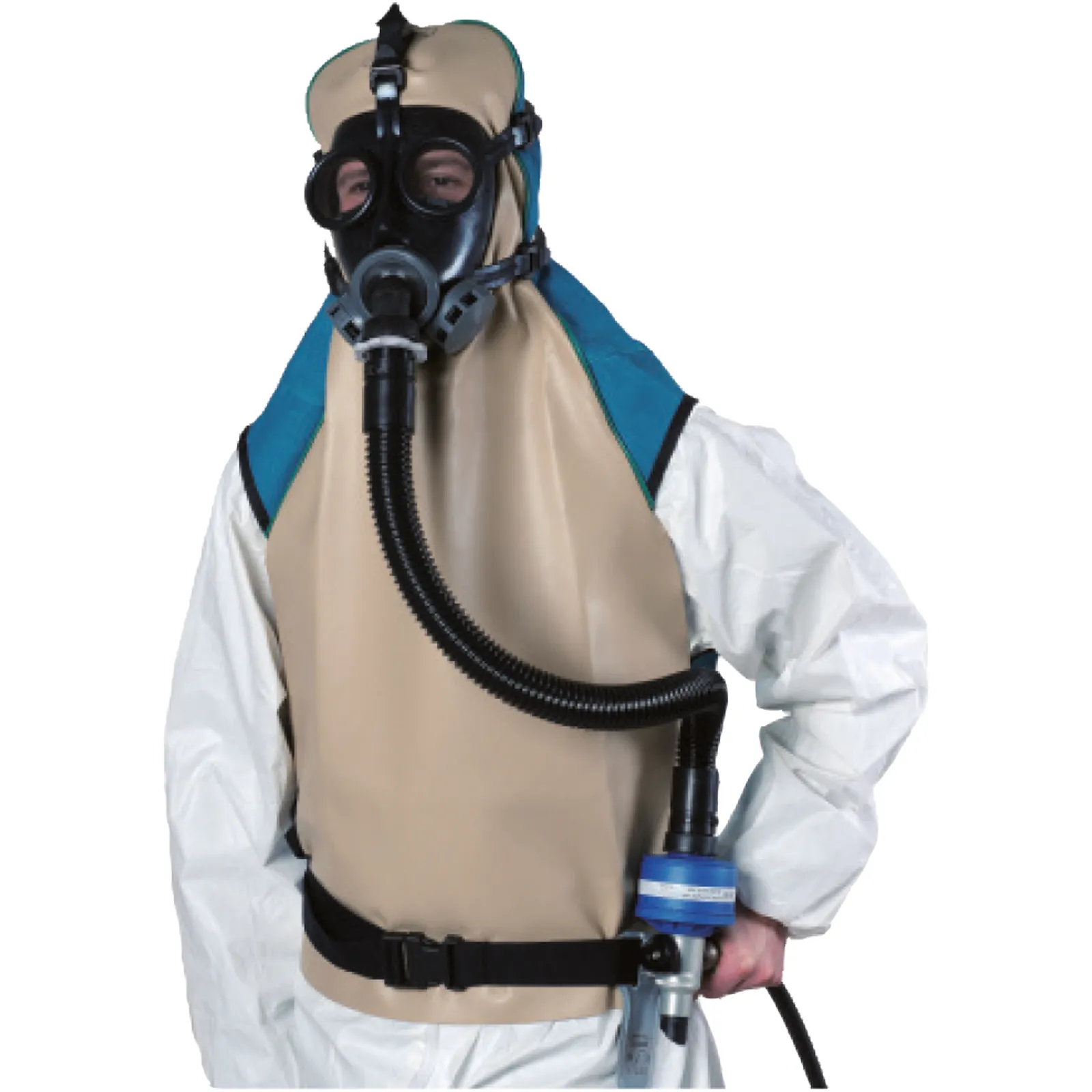 Set Respiratore Isolante SPASCIANI Maschera per Sabbiatura a Protezione Completa modello ACS 951
