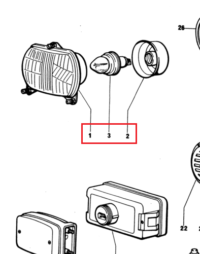 FARO ANTERIORE Cod. 2.8029.900.0/10 SDF