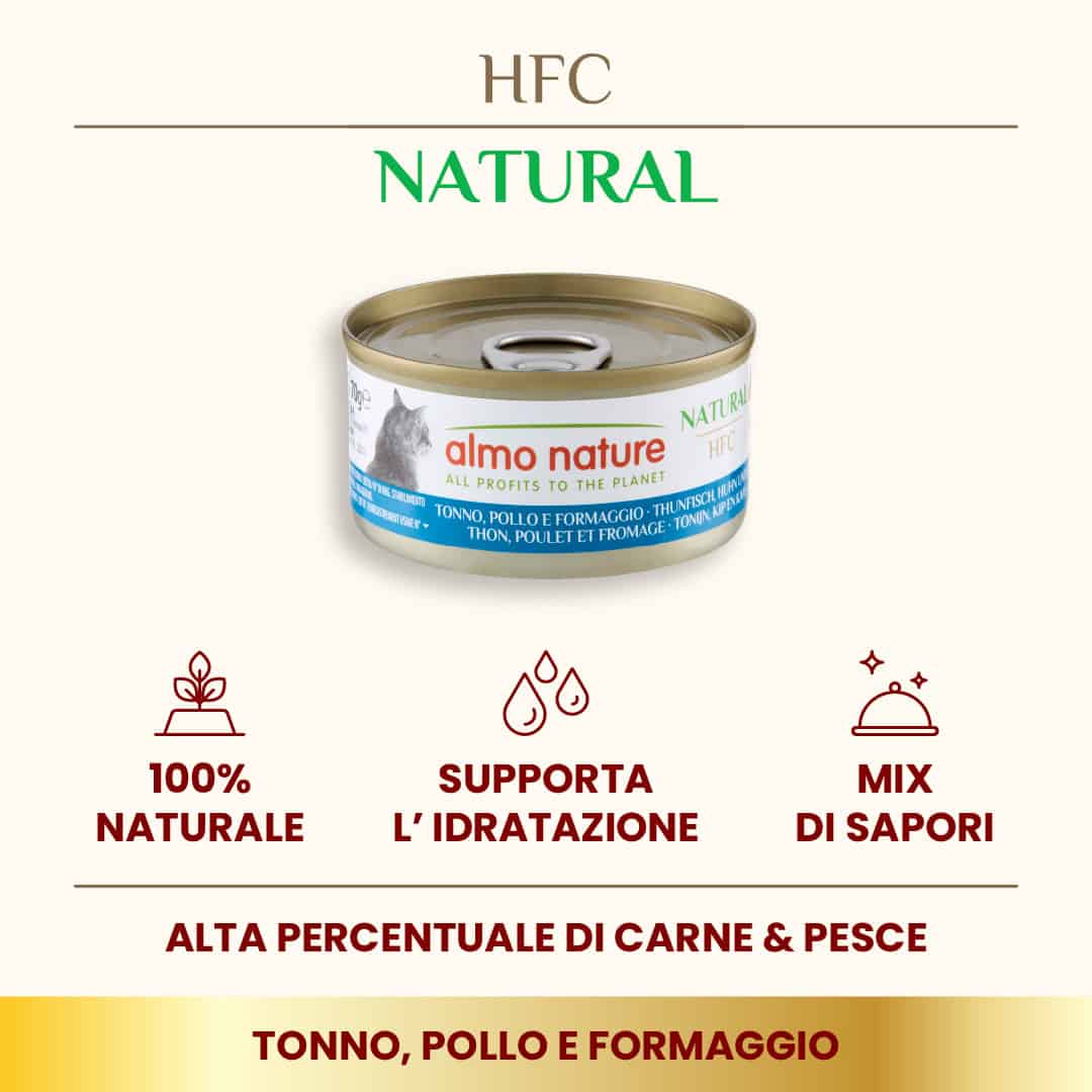 Almo Nature Cat HFC Natural Tonno, Pollo e Formaggio - immagine 3