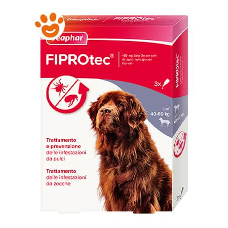 Beaphar Dog Fiprotec Spot-On Taglia Molto Grande 40-60 Kg