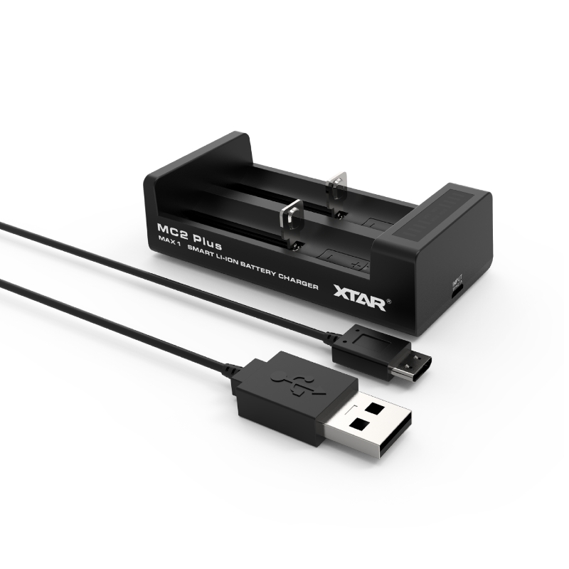 MC2 PLUS – Caricabatterie Li-Ion per 2 batterie da 10440 a 26650 - immagine 2