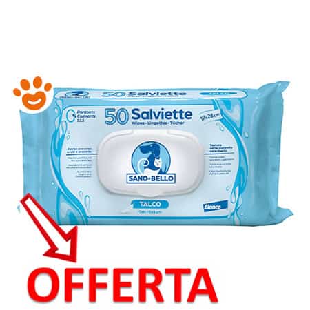 Elanco Sano e Bello Dog & Cat Salviette Detergenti Talco - immagine 2