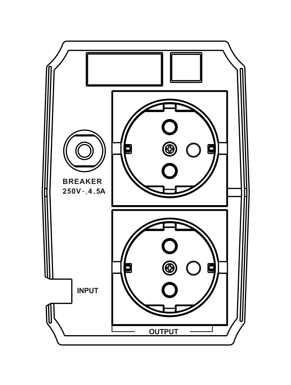 MK-650UPS UPS line interactive 650VA - immagine 2