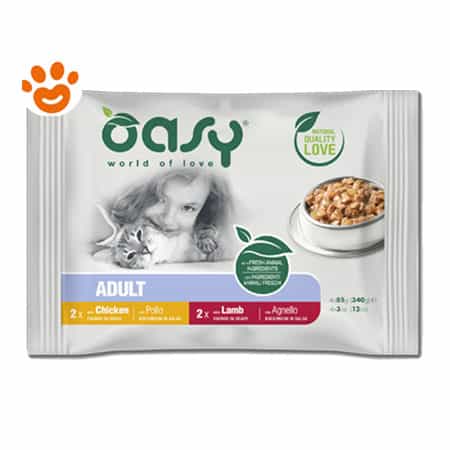 Oasy Cat Bocconcini in Salsa Adult Meat Selection