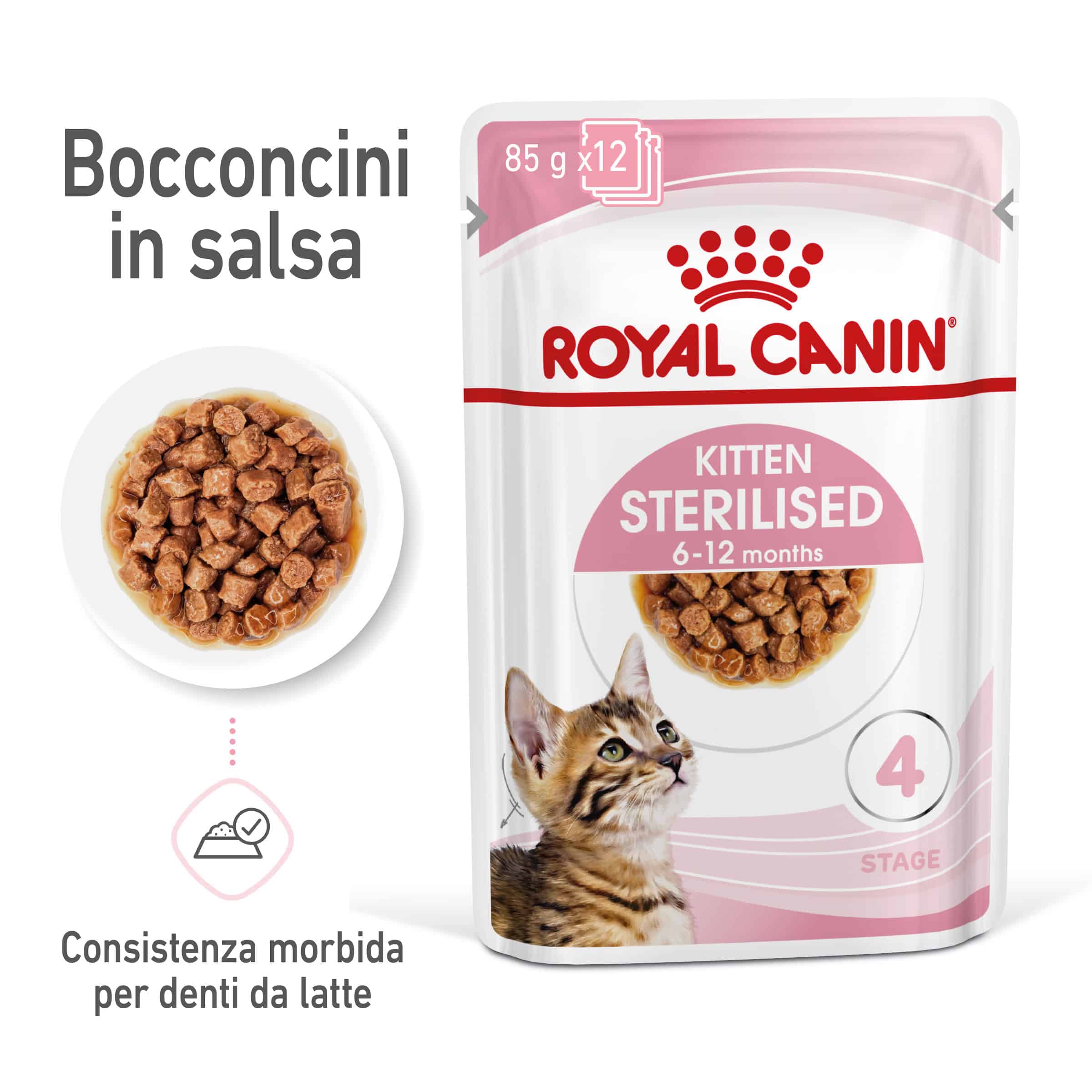 Royal Canin Cat Sterilised Kitten in Salsa - immagine 3