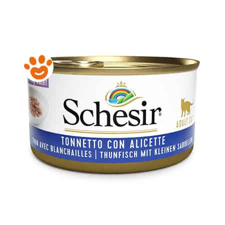 Schesir Cat in Cooking Water Tonnetto e Alicette al Naturale