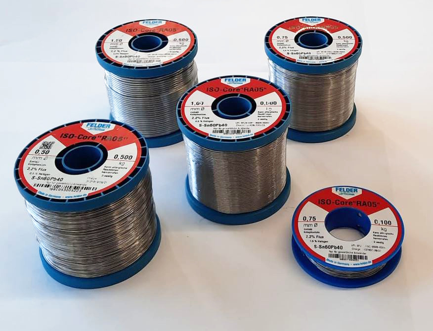Filo Stagno FELDER RA05 Sn60Pb40 D. 0,50mm – Rocchetto 500gr