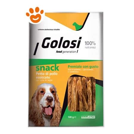 Golosi Snack Petto di Pollo Essiccato