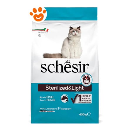 Schesir Cat Sterilized & Light Pesce