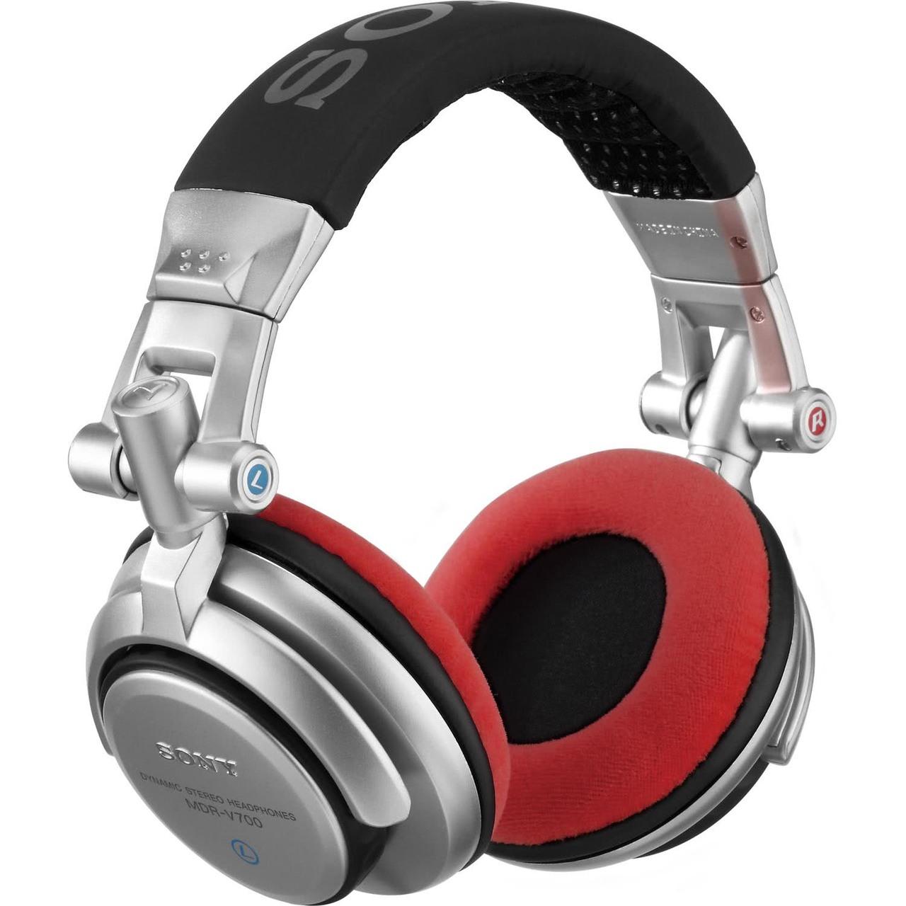Zomo set di cuscinetti VELOUR per Sony MDR-V700 DJ e Allen & Heath XD53/ XD2-53 – rosso