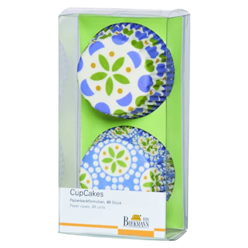 Confezione 48 pirottini fresh blue