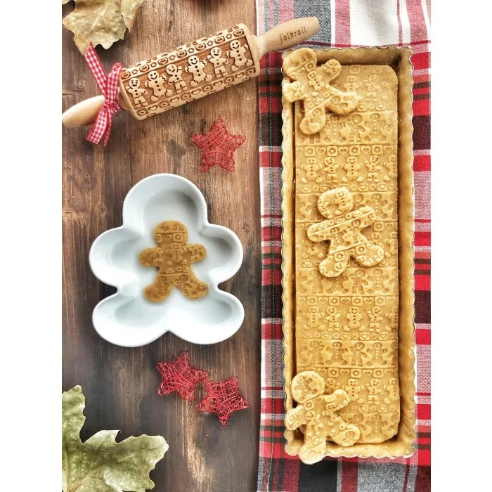 Mattarello Decorativo Gingerbread in legno di faggio - immagine 3