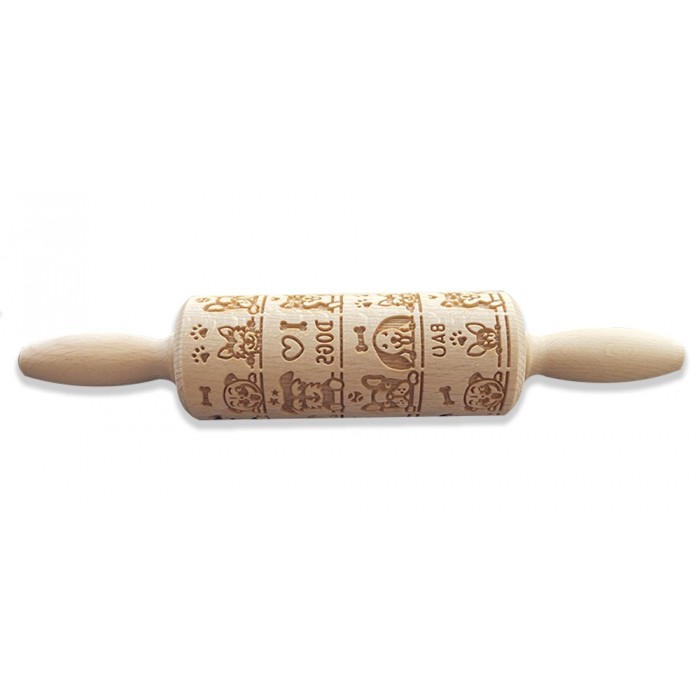 Mattarello Junior Legno Cani