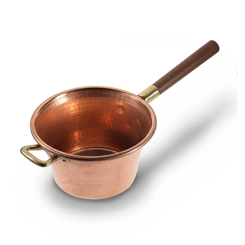 Paiolo in Rame con manico in legno Artigianale Conotter - immagine 2