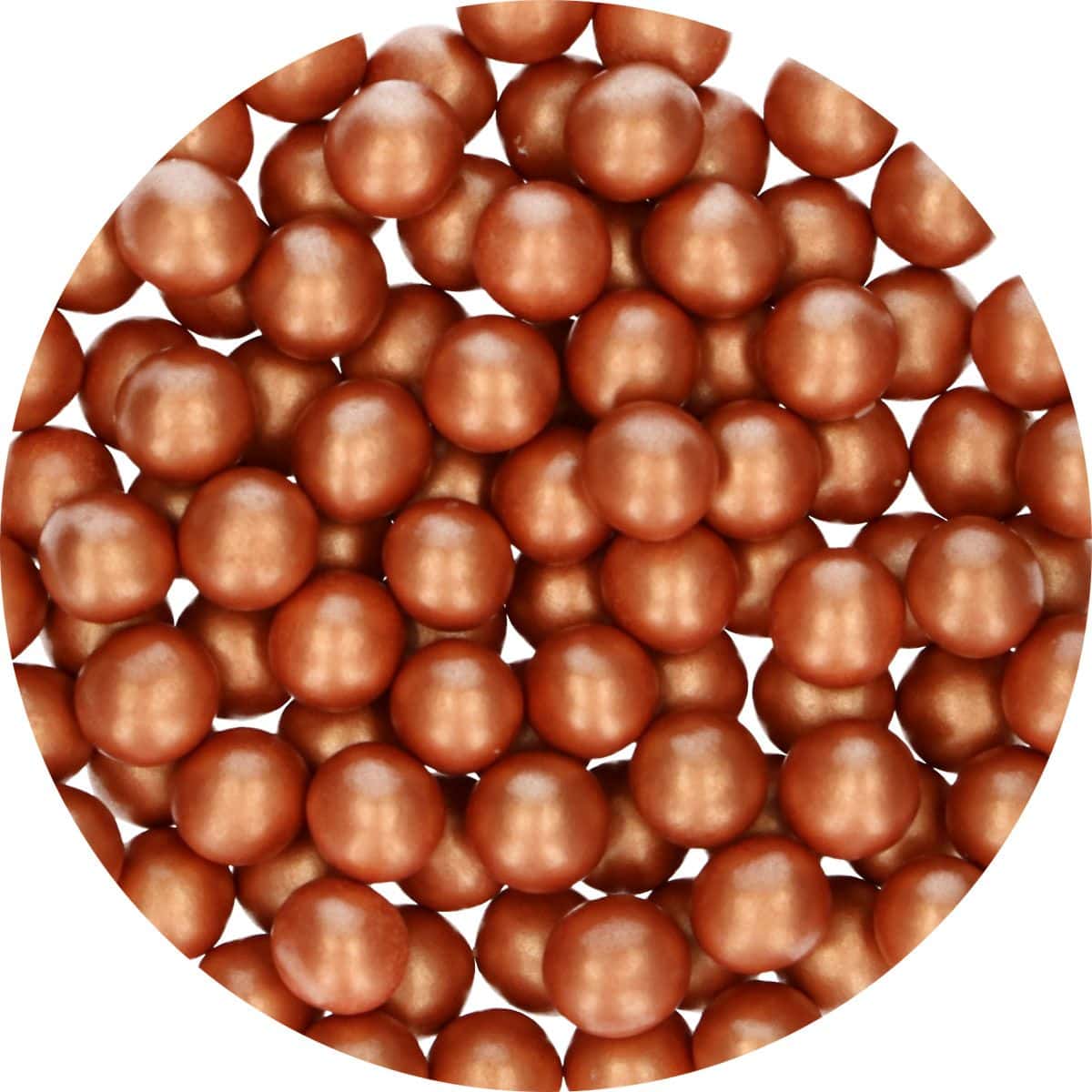 Perle di Cioccolato Rame Candy Choco Pearls Large 70 g Fun Cakes - immagine 2