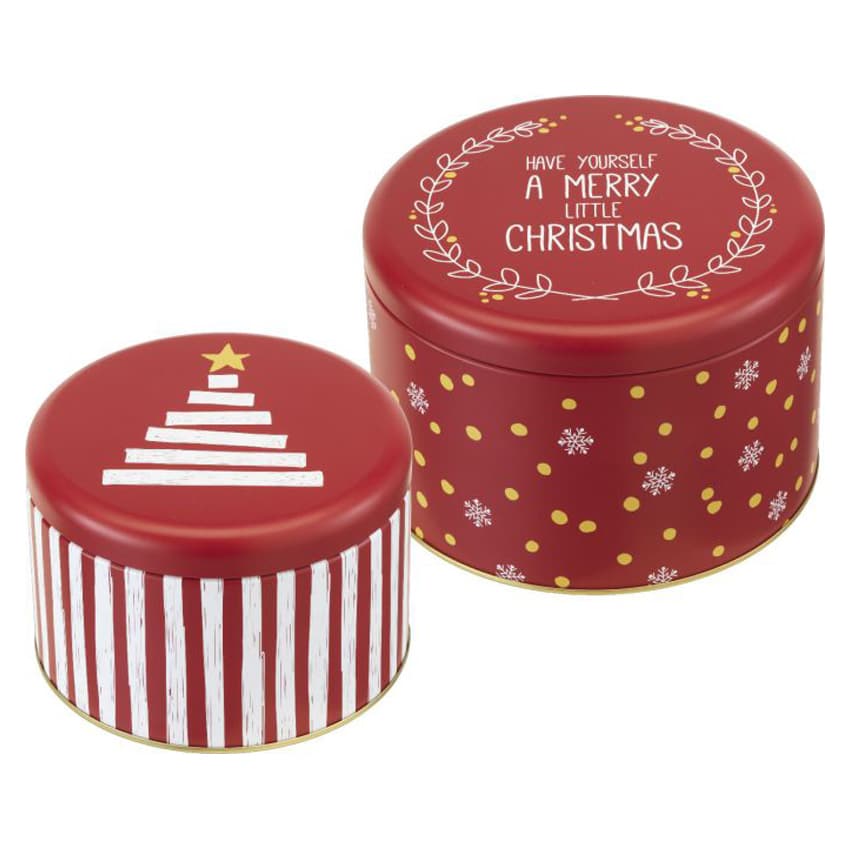 Set 2 scatole per Biscotti Little X-Mas