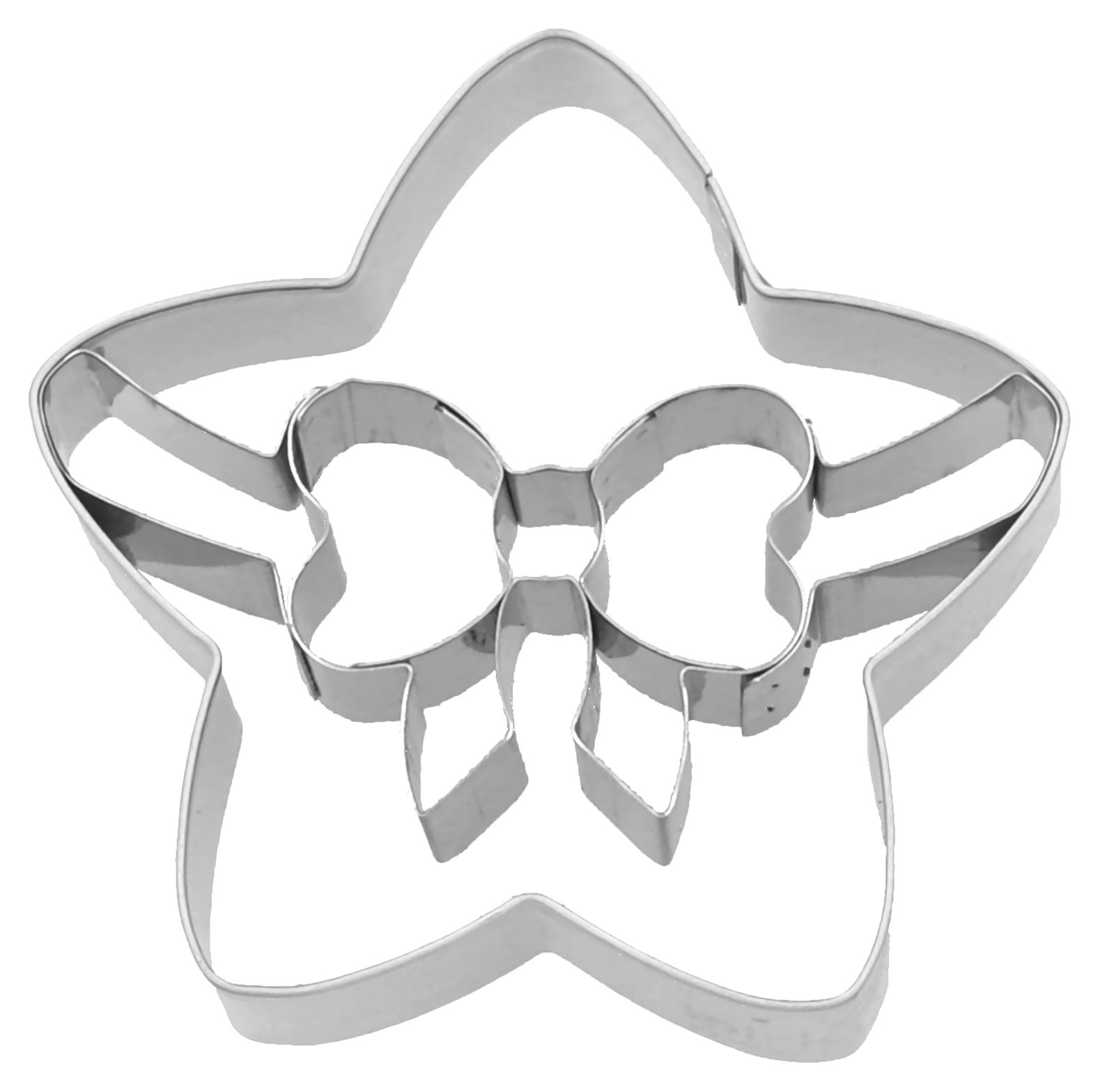 Stampino Stella con Fiocco 6,5 Cm