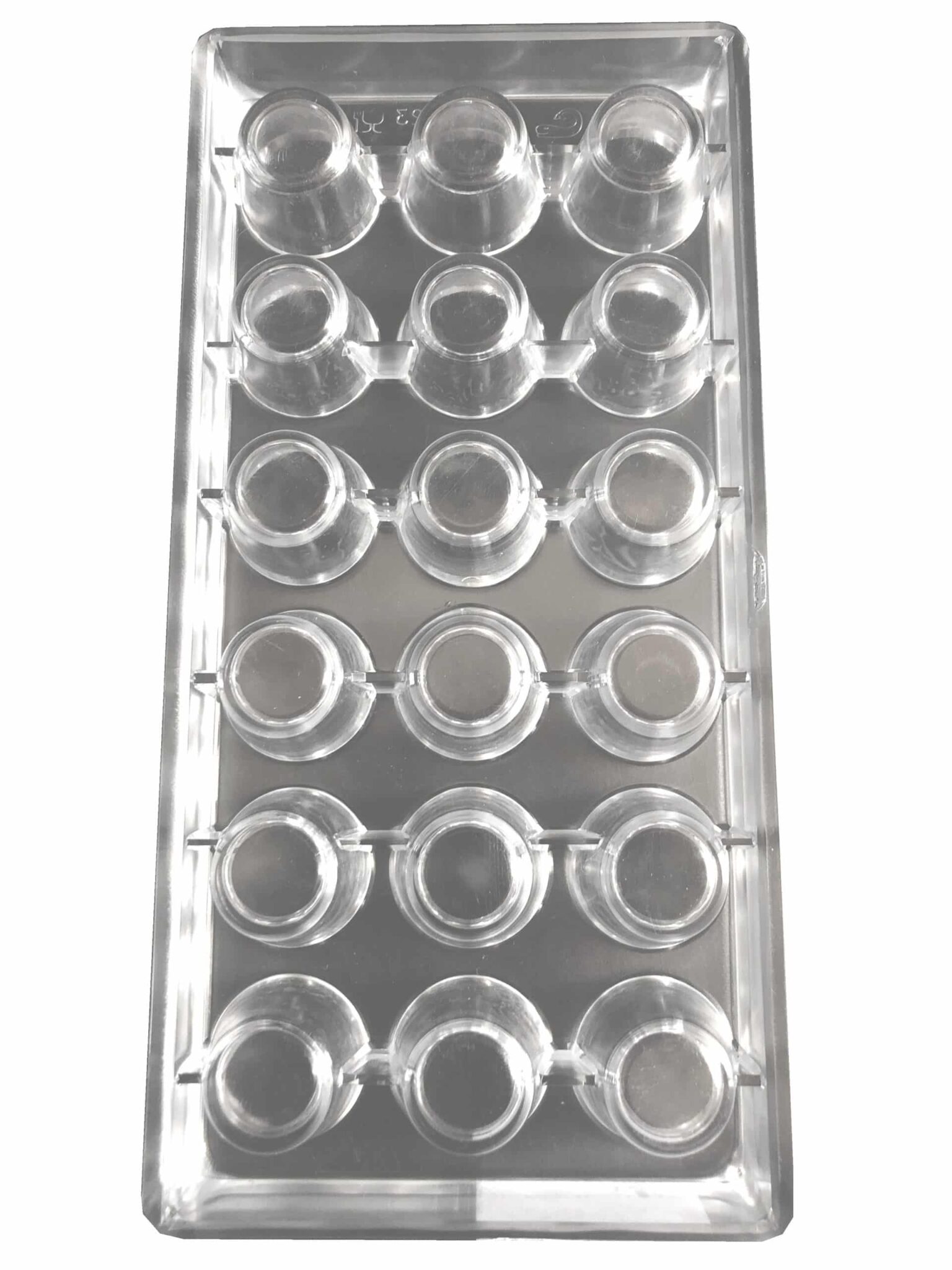 Stampo 18 Bicchierini Lisci in Policarbonato - immagine 2