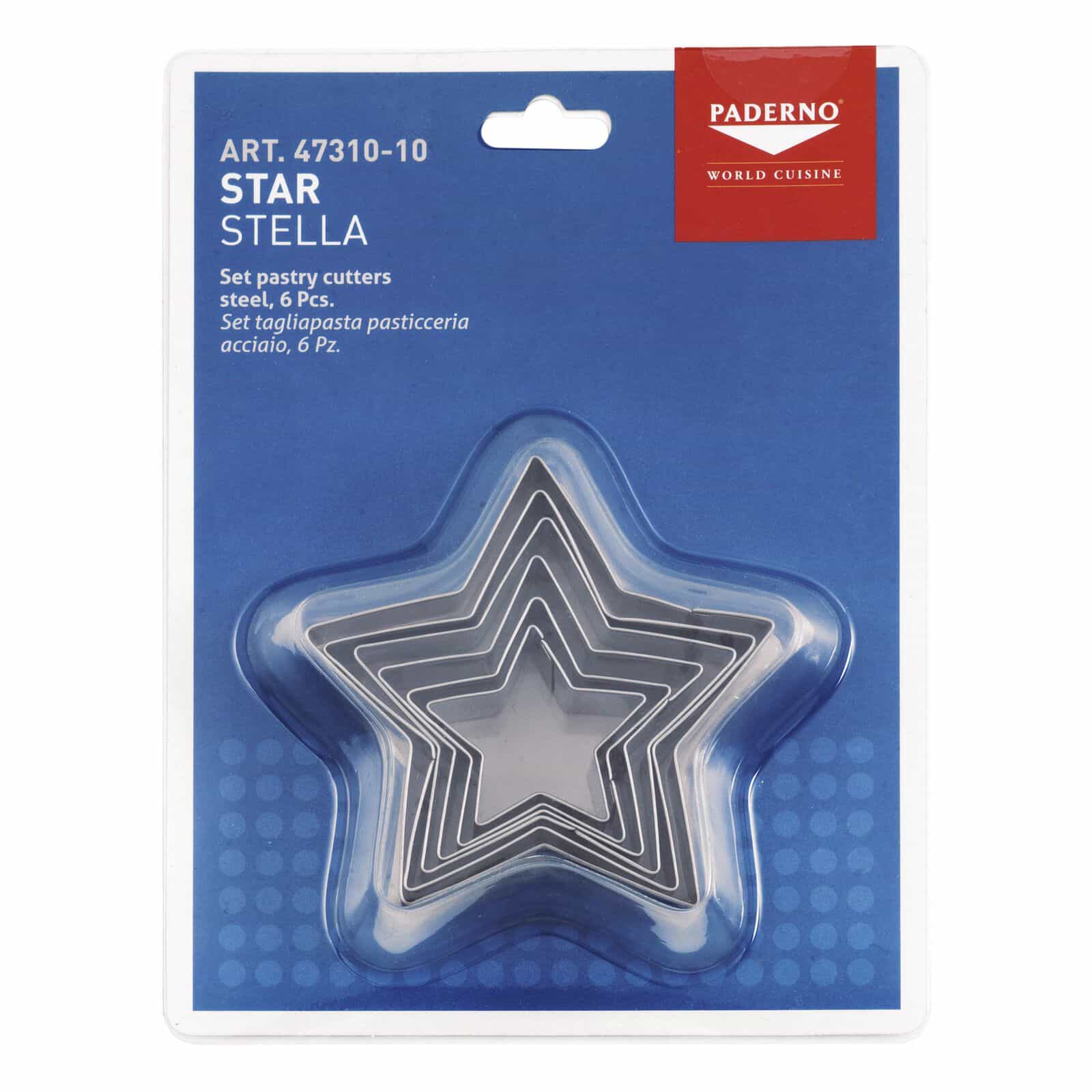 Set 6 Pz Tagliapasta a Stella in Acciaio Inox - immagine 3