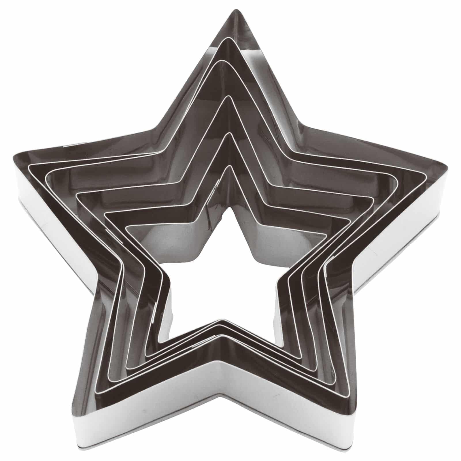 Set 6 Pz Tagliapasta a Stella in Acciaio Inox