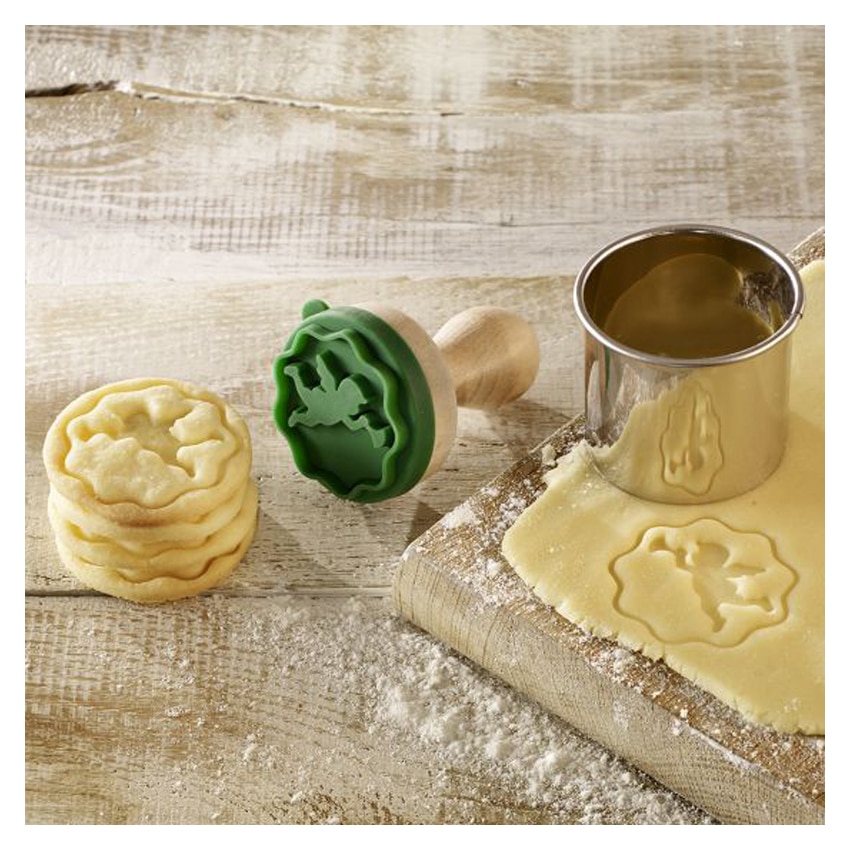 Timbro rotondo Angelo per biscotti - immagine 2