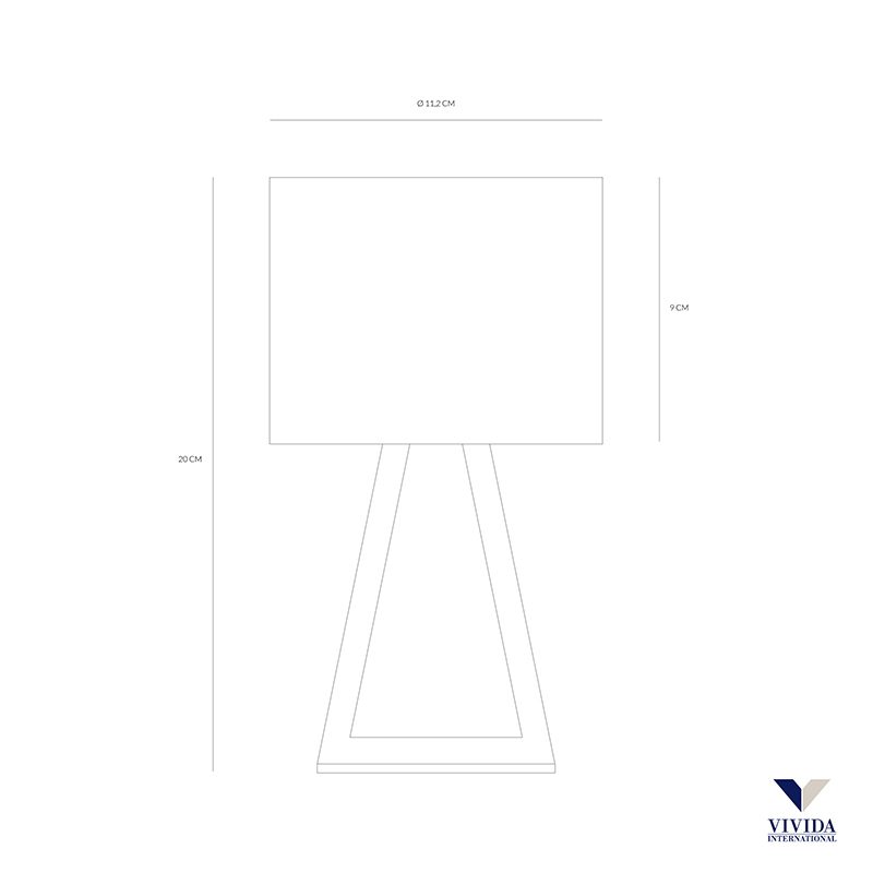 Lampada da tavolo Led bianco Pup Metal dimmerabile – Vivida - immagine 3