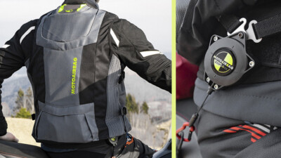 GILET MOTOAIRBAG MAB v3.0c COMPLETO GRIGIO/NERO/GIALLO - immagine 2