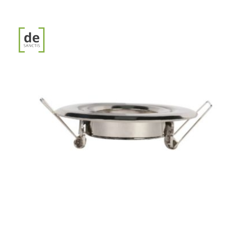 De Sanctis Light & Design – PORTAFARETTO ORIENTABILE ROTONDO DA INCASSO ARGENTO