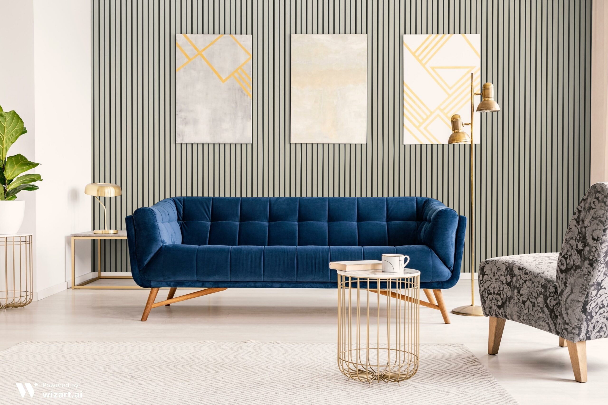 Boiserie Listellare fonoassorbente quadrato in polimero doga stretta – de Sanctis Light & Design