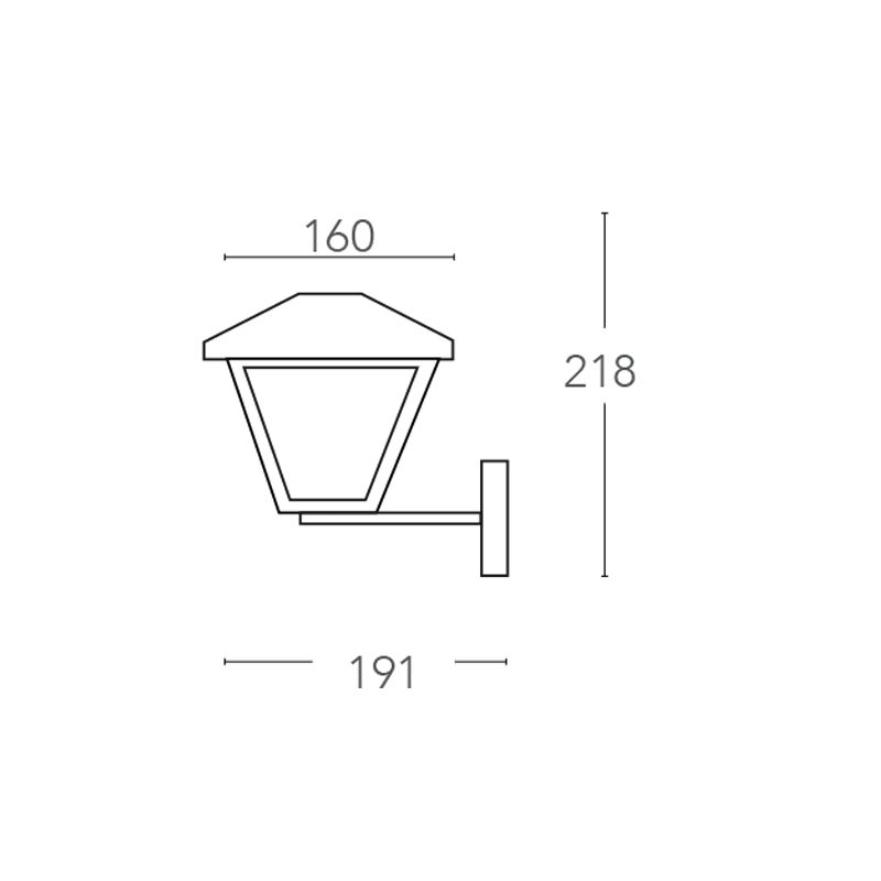 Intec Light Applique E27 Prisma AP1A IP44 - immagine 2