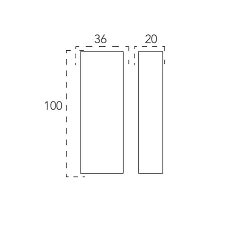 Applique Led Laser lama di luce 5W IP65 – Intec - immagine 3