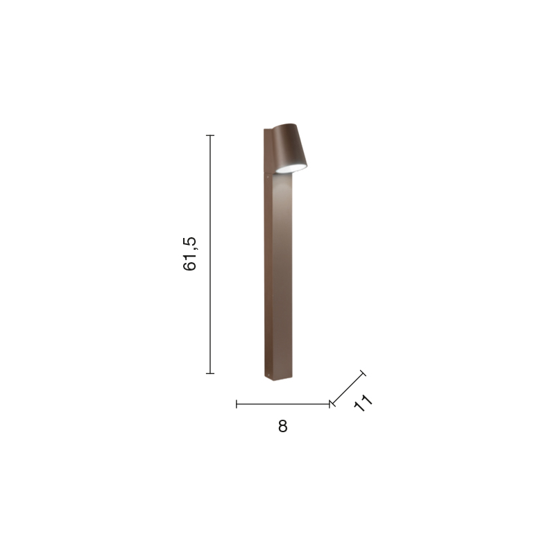 Paletto da giardino IP44 Led Owen – Ondaluce - immagine 2