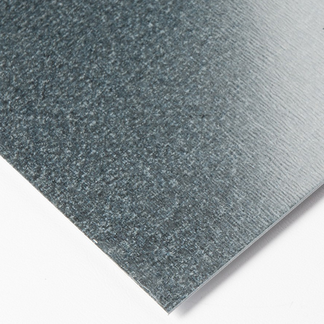 Lamiera piana zincata in qualità DX51D 1,0x1000x1000 mm