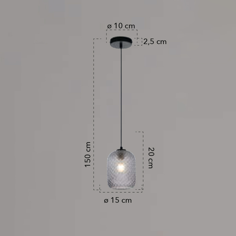 Lampada a sospensione E27 Ashford – Faneurope - immagine 4