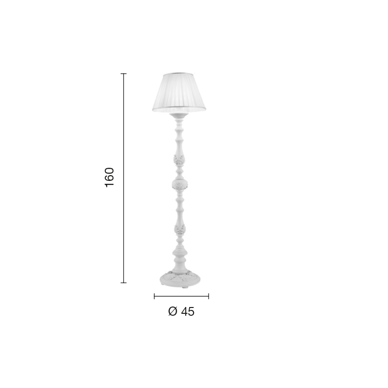 Lampada da terra E27 Agata – Ondaluce - immagine 2