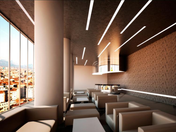 Profilo a T in gesso da incasso per strip led effetto taglio luce a scomparsa Art.3125T - immagine 4