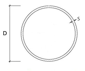 Tubo saldato tondo 16×1 mm in E220 per uso mobilio - immagine 2