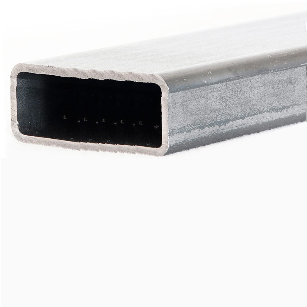 Tubo rettangolare saldato zincato 100x40x2 mm in qualità Sendzimir
