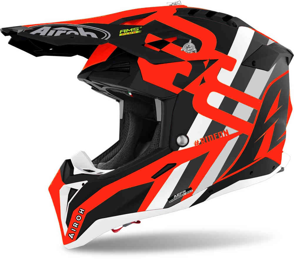 Casco AIROH AVIATOR 3 RAINBOW ORANGE MATT