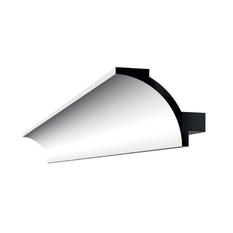 Cornice in gesso curva per LED illuminazione indiretta per parete soffitto Art1230