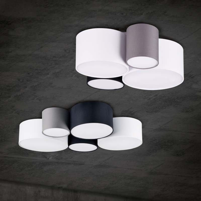 Plafoniera Led Hotel multi cilindri E27- Trio Lighting