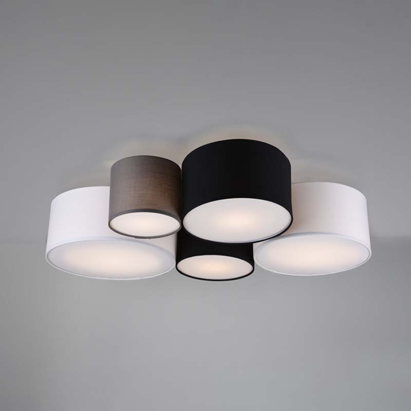 Plafoniera Led Hotel multi cilindri E27- Trio Lighting - immagine 3