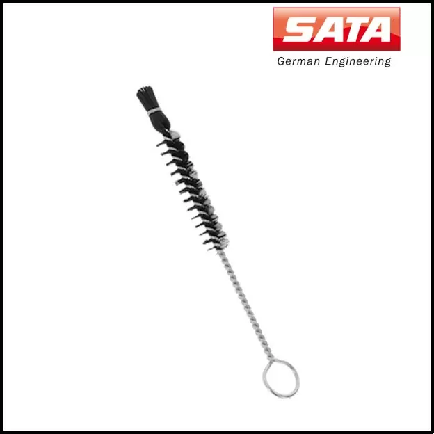 Sata – Kit di pulizia SATA con 2 pezzi spazzole di pulizia, medie e 12 pezzi aghi di pulizia dell’ugello - immagine 2