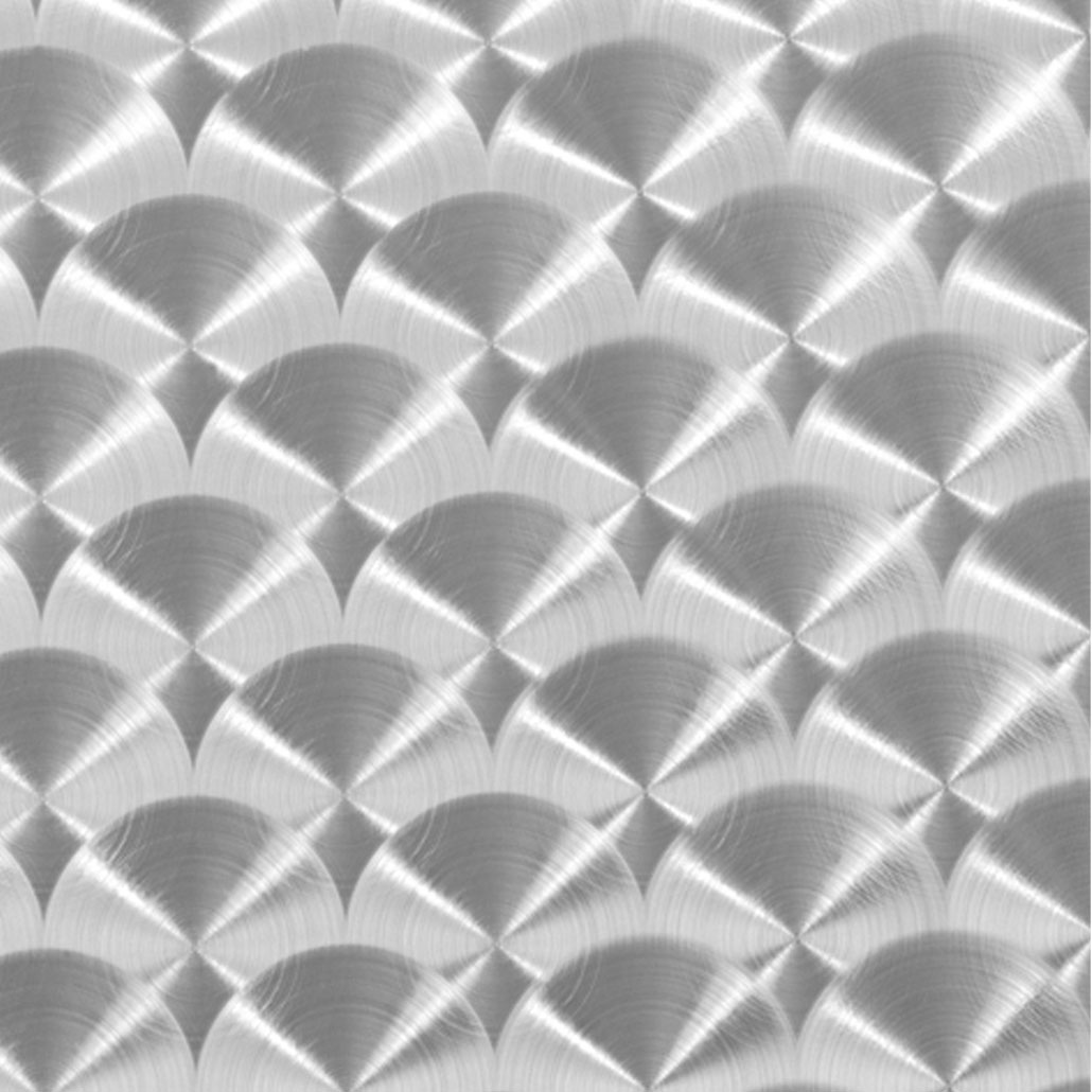 Lamiera fiorettata in acciaio inox Aisi 304 2,0x1000x2000 mm - immagine 2